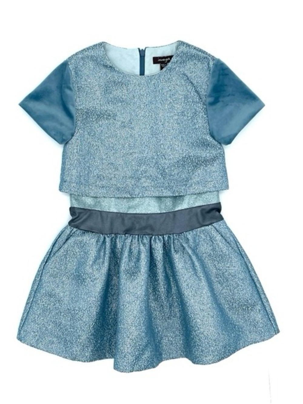 Imoga Blue Sparkle Two-Piece Formal Dress